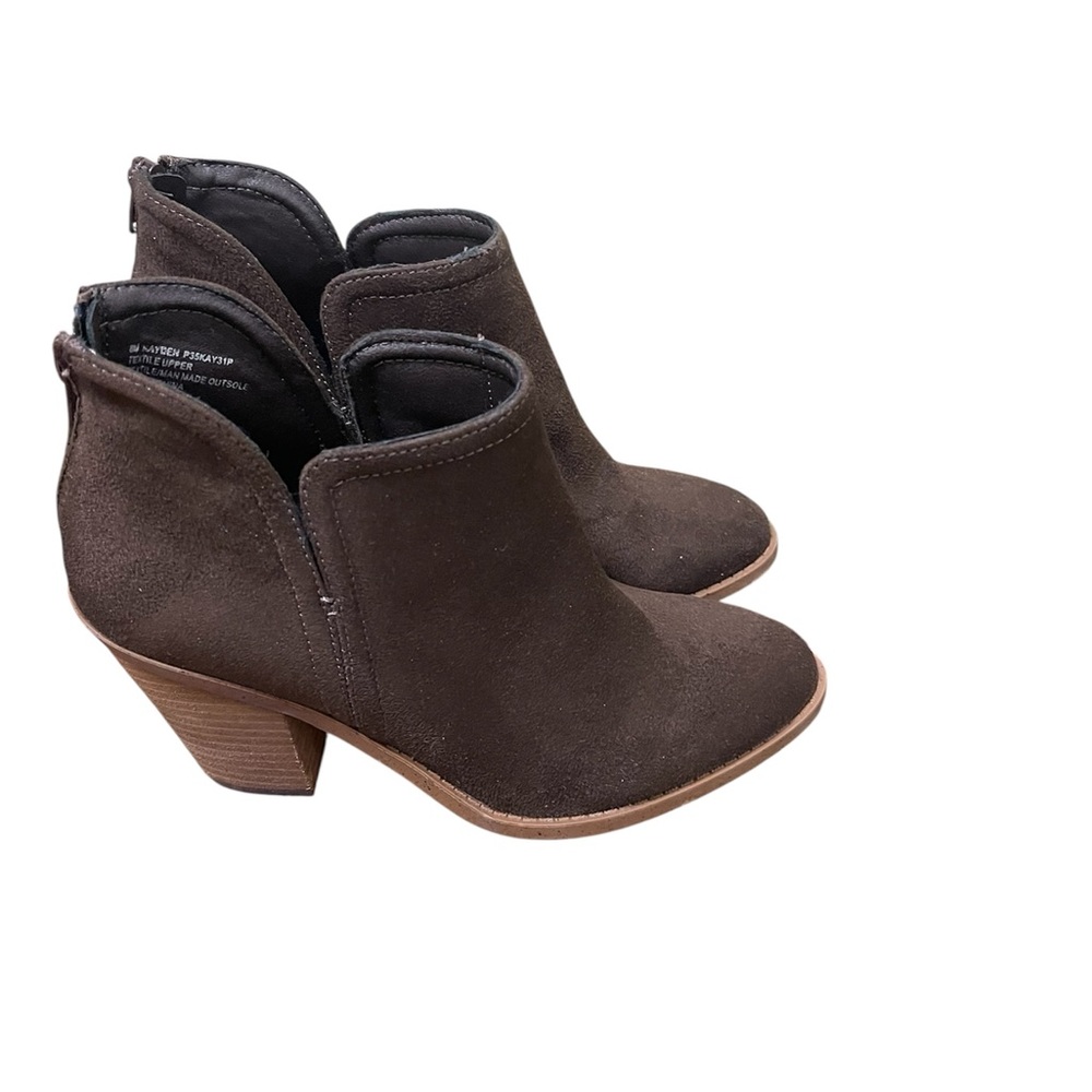 JOIE KAYDEN POINTED TOE ANKLE BOOTIES FAUX SUEDE WOMENS BROWN COLOR SIZE 8M **